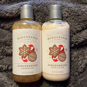 Wondershop Gingerbread shower gel and body lotion (both)